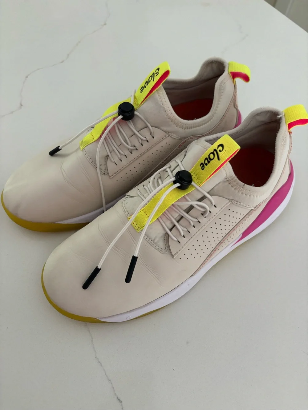 Clove Womens Size 10.5 Lemonade Comfort Shoes Healthcare Nursing Pink Yellow